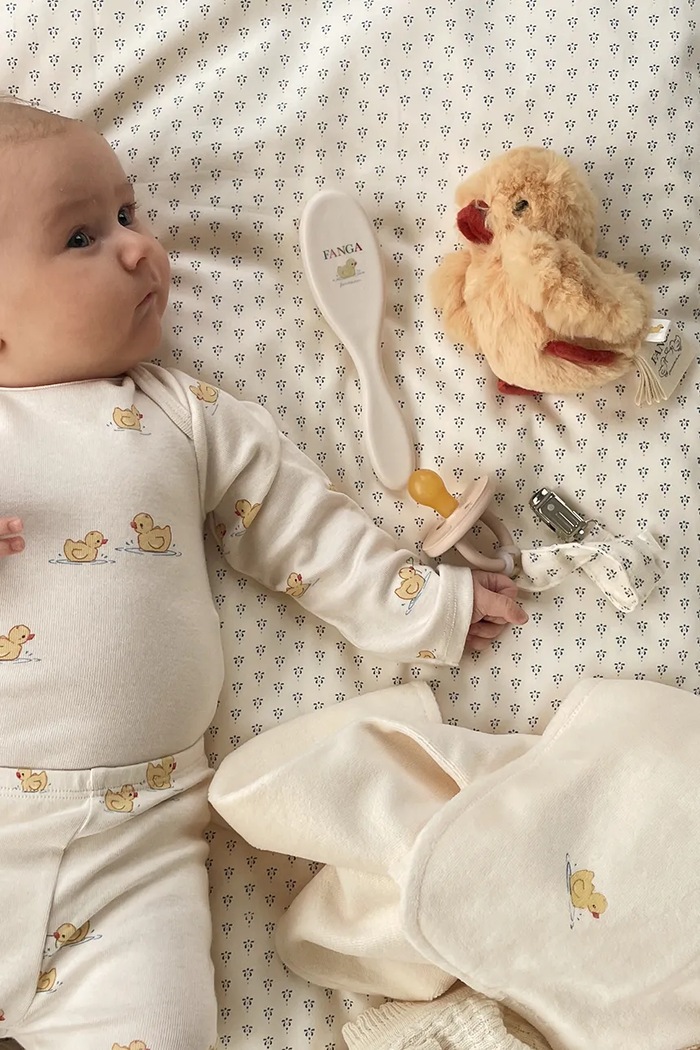 Fanga Fontana body za bebe s pamukom BELLO LS BODY OCS FA100091