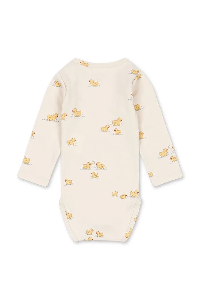 Fanga Fontana body za bebe s pamukom BELLO LS BODY OCS FA100091 bež ZW26