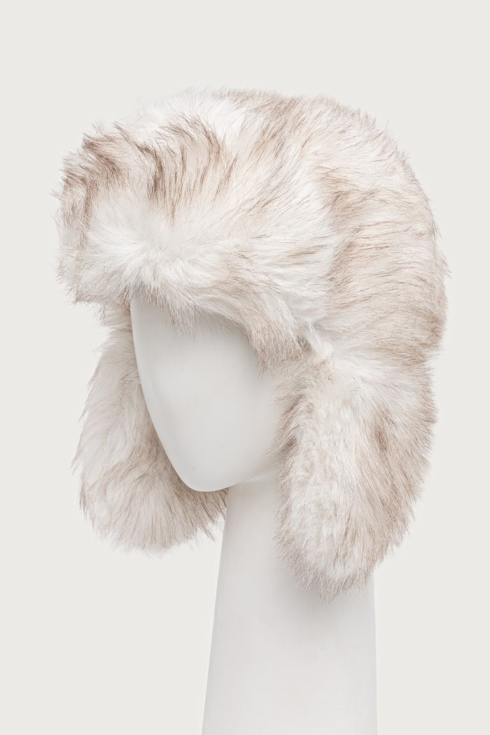 Bomboogie Czapka uszatka damska LW9925FRL6 beżowy ZW26