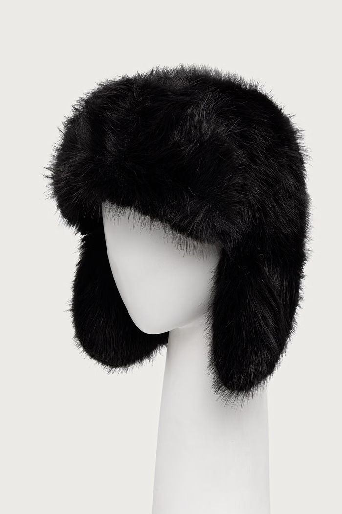 Bomboogie Czapka uszatka damska LW9925FRL6 czarny ZW26