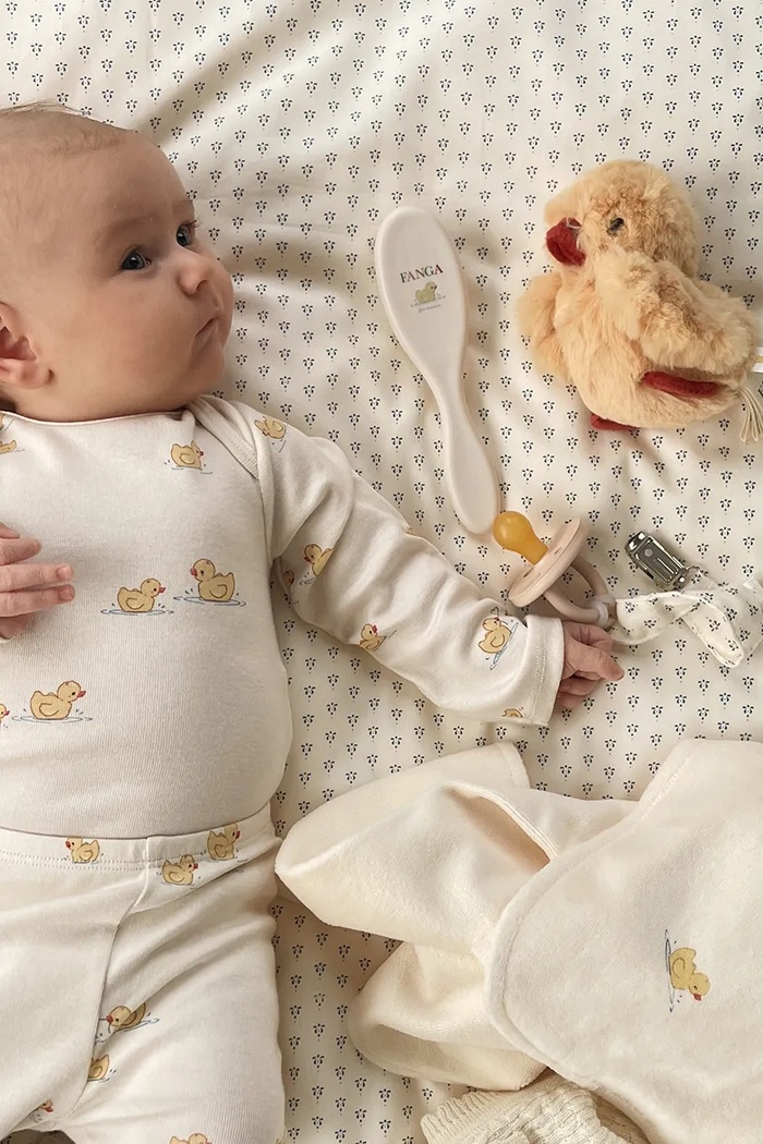 Fanga Fontana tajice za bebe s modalom BELLO PANTS OCS FA100090 bež