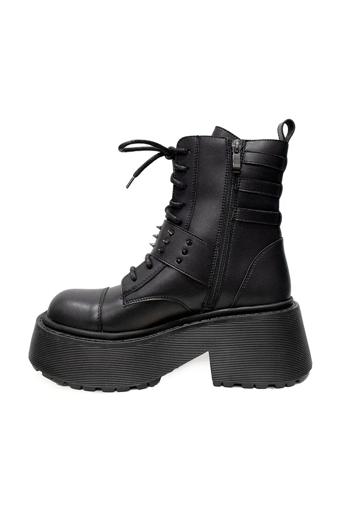 Obuwie Altercore Botki na platformie damskie Abyss Vegan Abyss.Vegan czarny