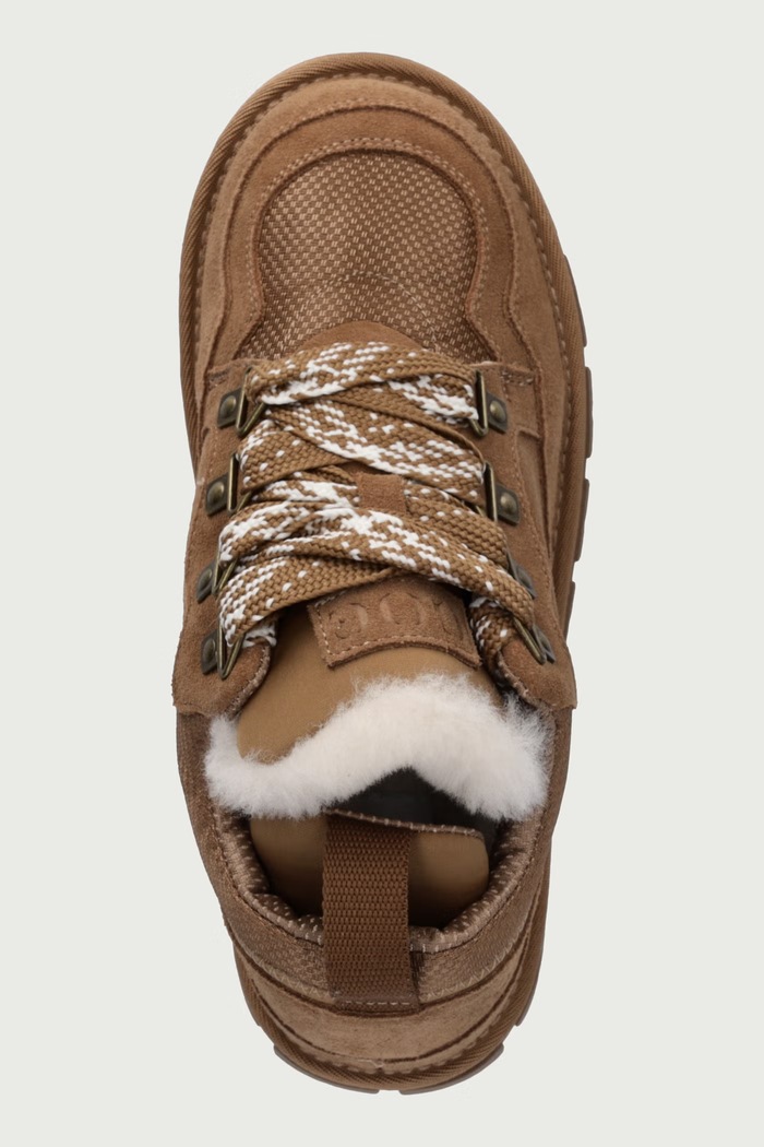 Sneakersy damskie zamszowe Goe UU2N4922.LTBROWN brązowy