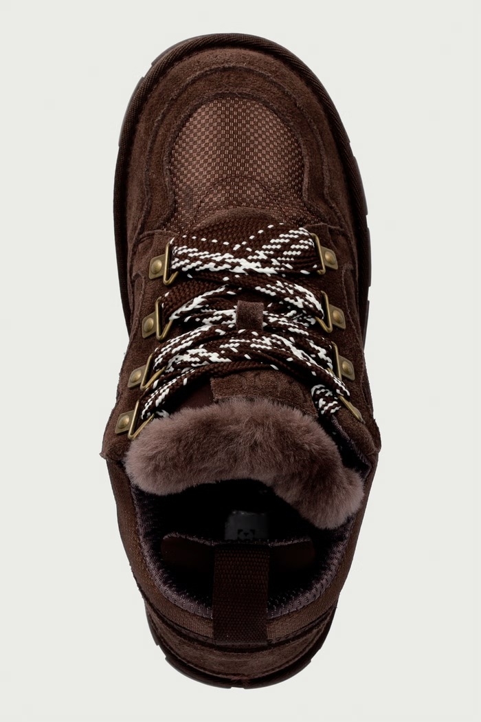Sneakersy damskie zamszowe Goe UU2N4921.LTBROWN brązowy