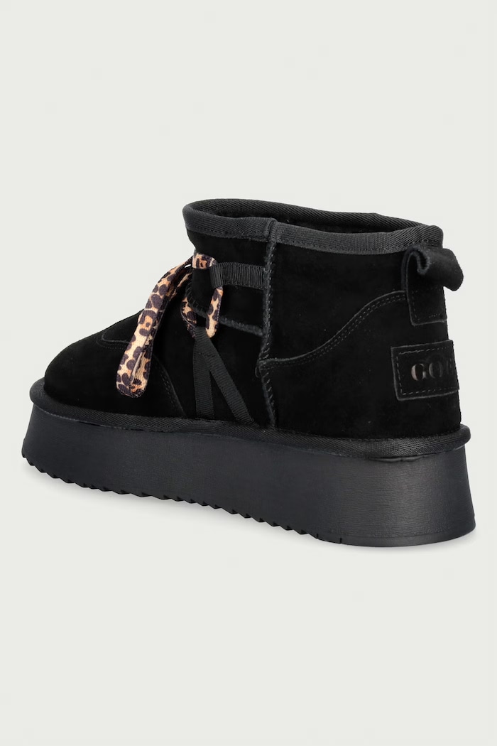 Obuwie Goe Śniegowce damskie zamszowe UU2N4919.BLACK czarny