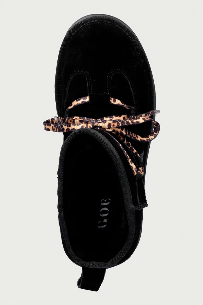 Śniegowce damskie zamszowe Goe UU2N4919.BLACK czarny