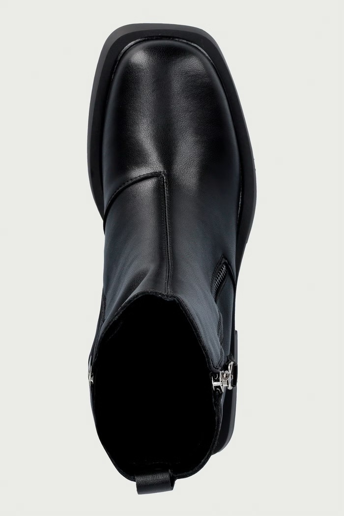 Botki damskie skórzane Goe UU2N4918.BLACK czarny