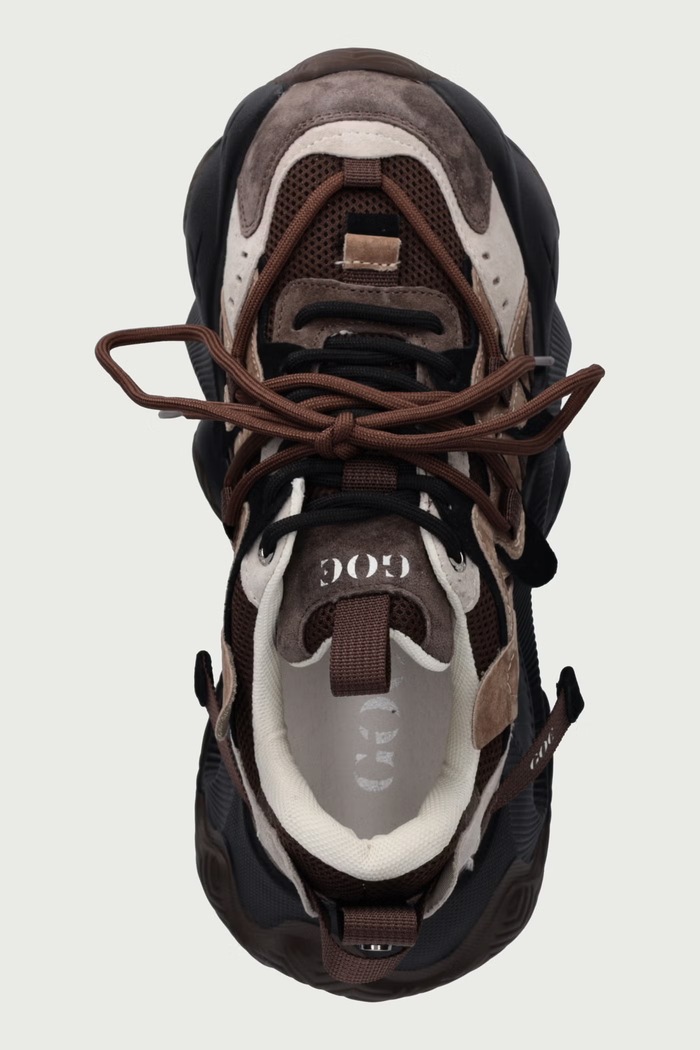 Sneakersy damskie Goe UU2N4908.BROWN brązowy