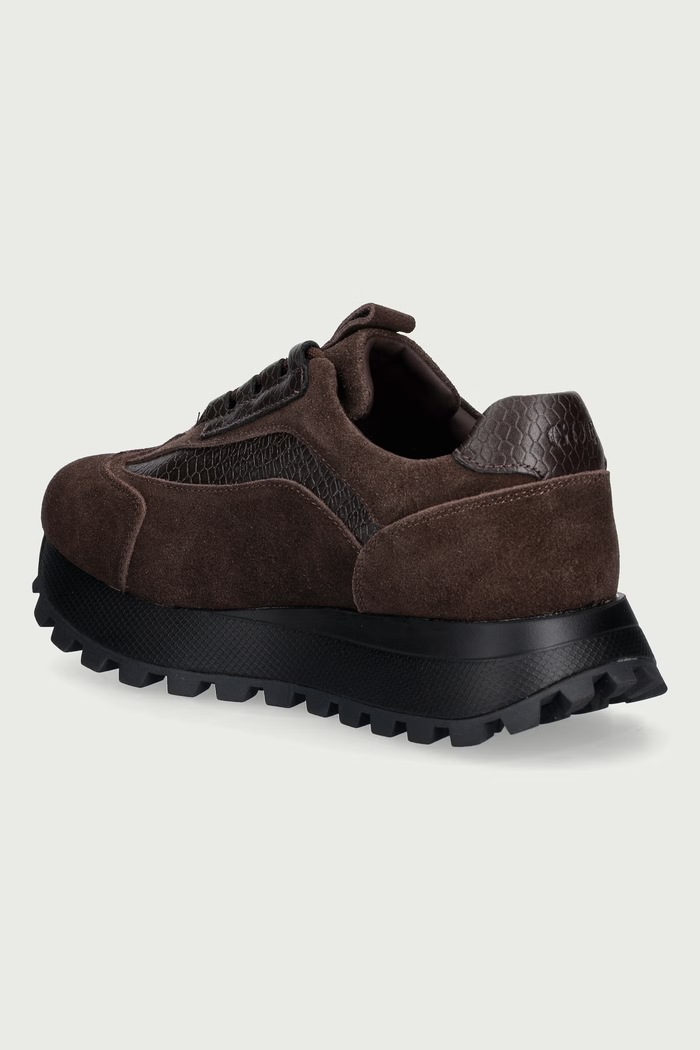 Obuwie Goe Sneakersy damskie nubukowe UU2N4902.BROWN brązowy