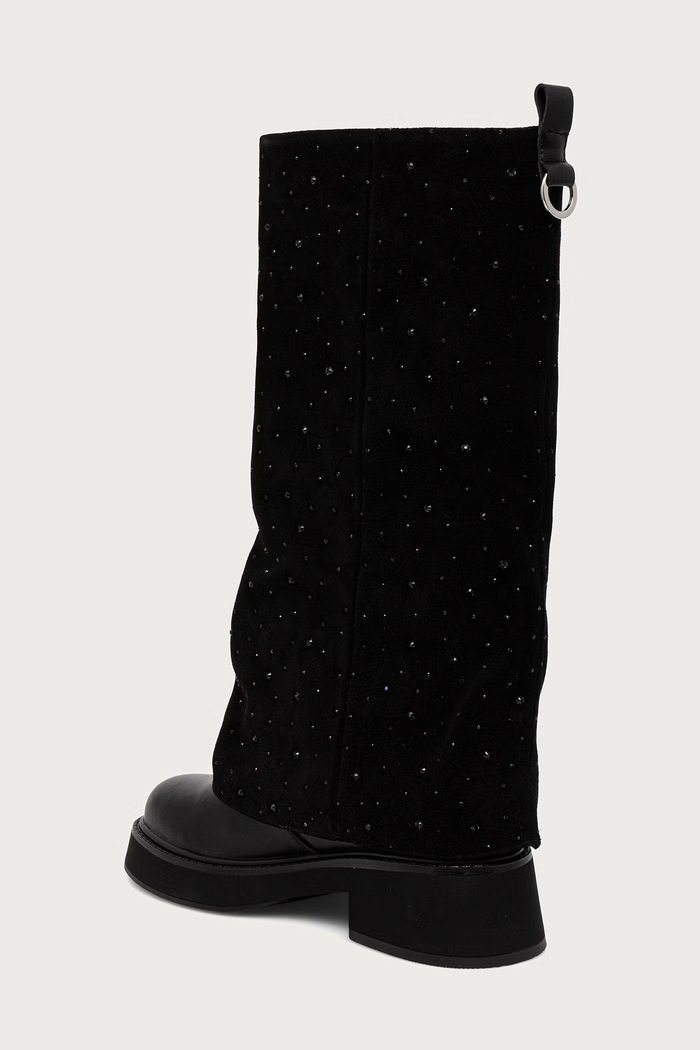 Obuwie Goe Kozaki damskie skórzane UU2N4403.BLACK czarny