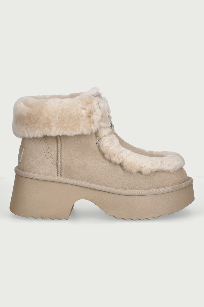 Goe Damskie zamszowe UU2N4302.BEIGE beżowy ZW26