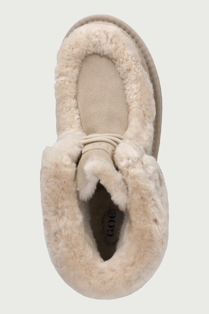 Damskie zamszowe Goe UU2N4302.BEIGE beżowy
