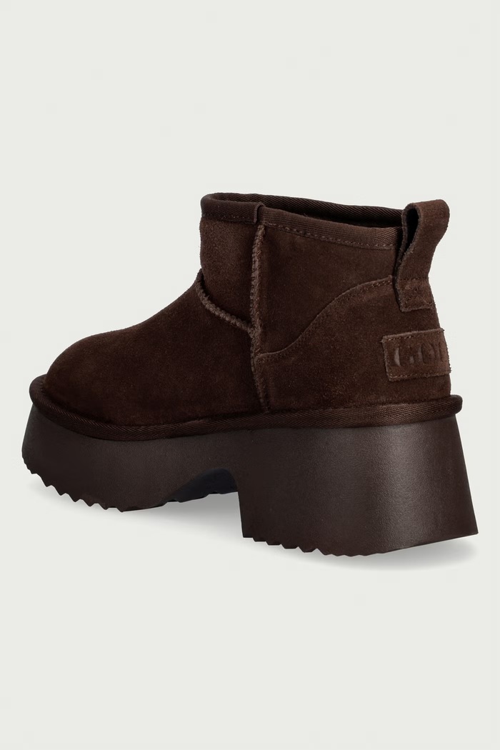 Obuwie Goe Botki damskie skórzane UU2N4300.DK.BROWN brązowy