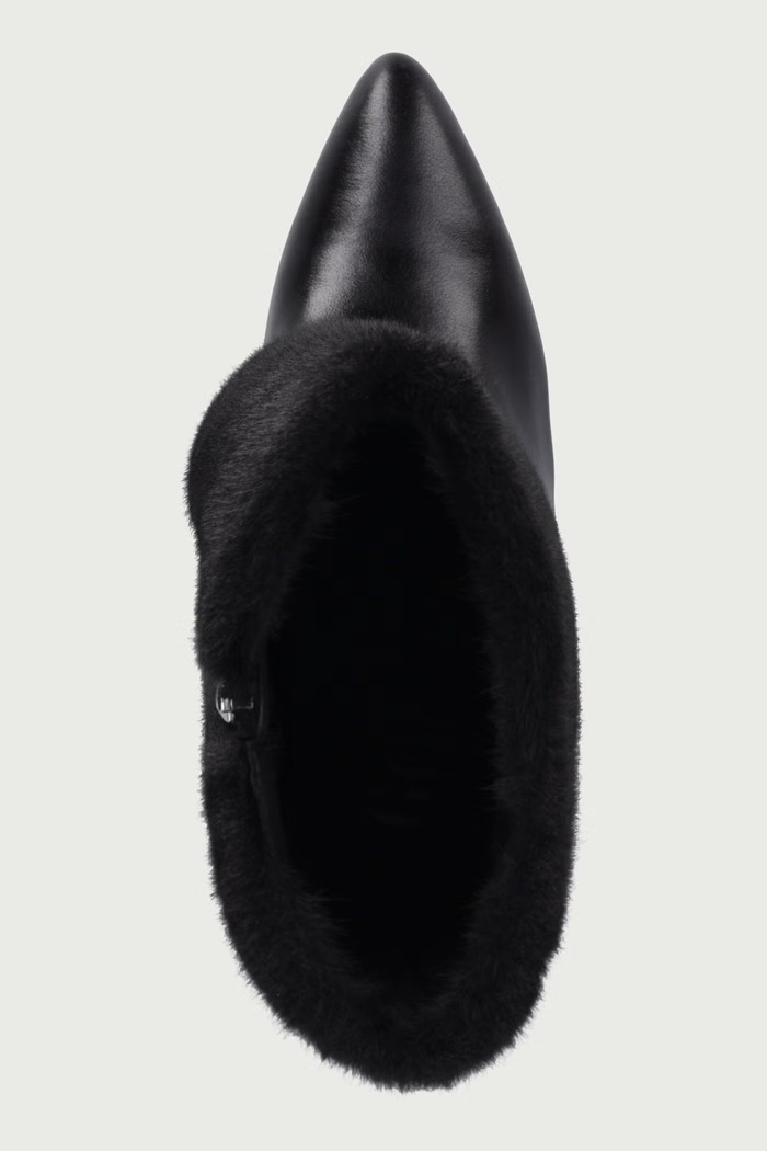 Botki damskie skórzane Goe UU2N4215.BLACK czarny