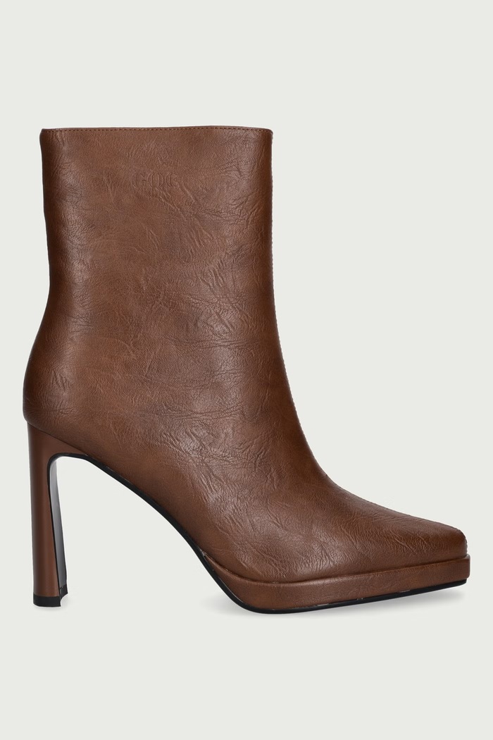 Goe Botki damskie skórzane UU2N4207.BROWN brązowy ZW26
