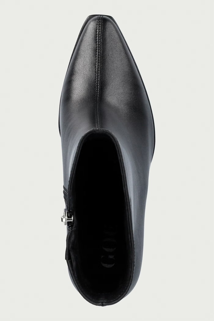 Botki damskie skórzane Goe UU2N4206.BLACK czarny