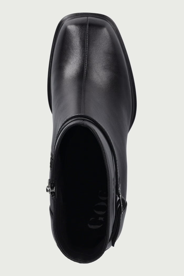 Botki damskie skórzane Goe UU2N4132.BLACK czarny