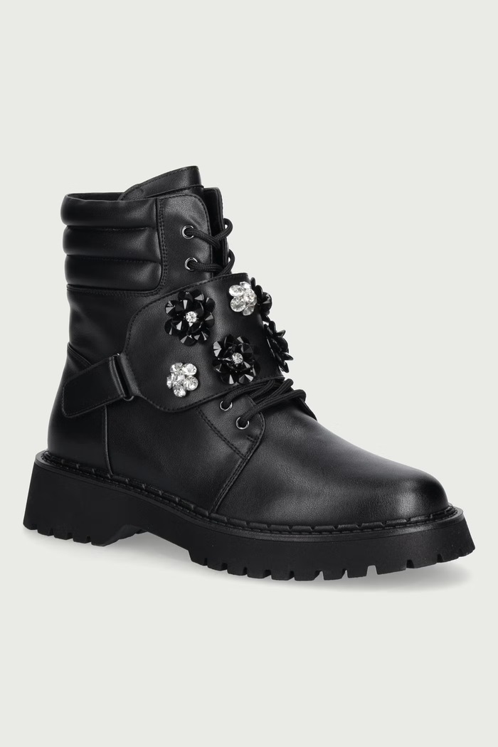 Goe Workery damskie skórzane czarny UU2N4126.BLACK