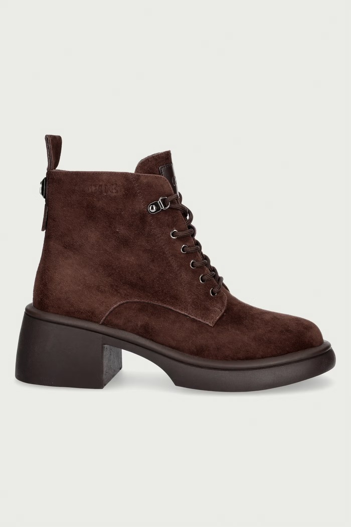 Goe Botki damskie zamszowe UU2N4120.BROWN brązowy ZW26