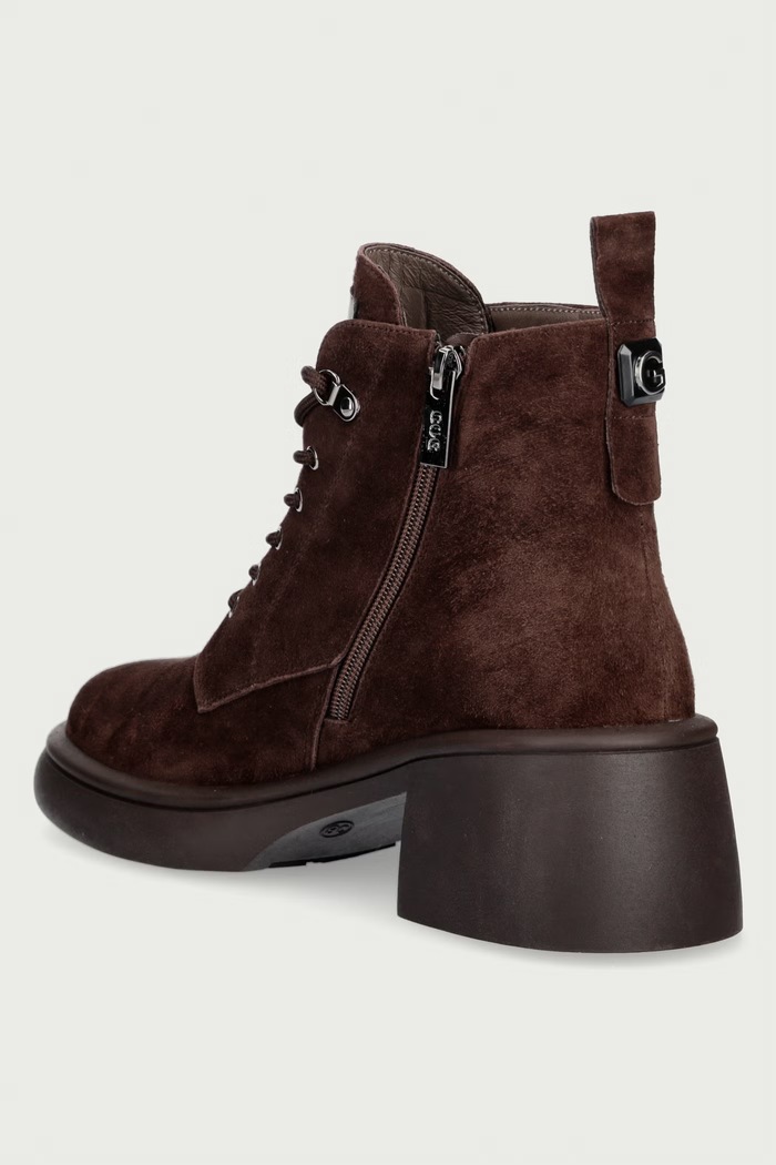 Obuwie Goe Botki damskie zamszowe UU2N4120.BROWN brązowy