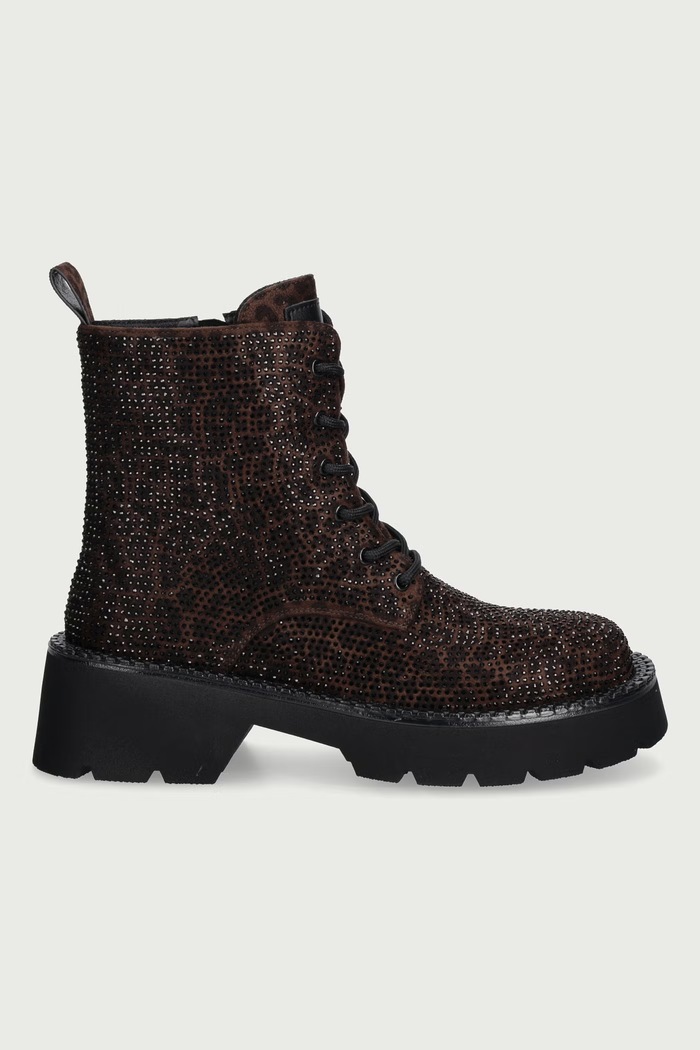 Goe Workery damskie zamszowe UU2N4116.BROWN brązowy ZW26
