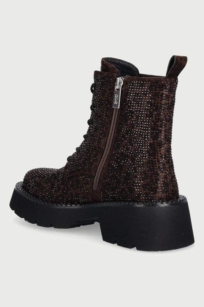 Obuwie Goe Workery damskie zamszowe UU2N4116.BROWN brązowy