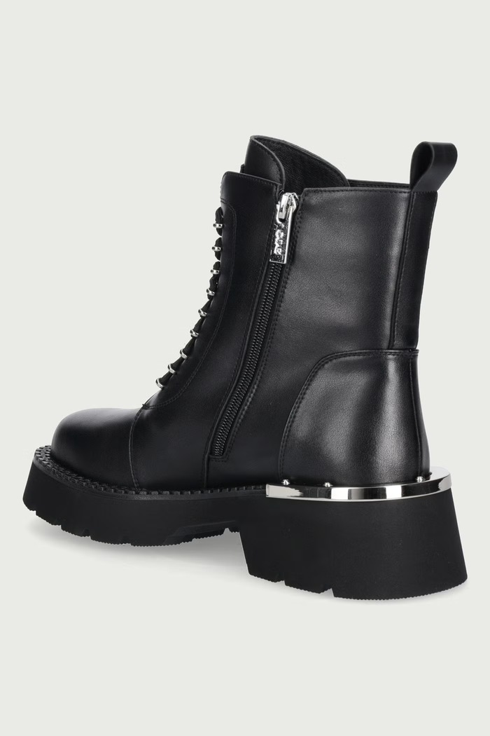 Obuwie Goe Workery damskie skórzane UU2N4114.BLACK czarny