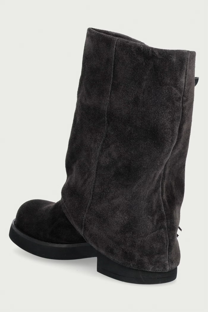 Obuwie Goe Botki damskie zamszowe UU2N4108.BLACK czarny