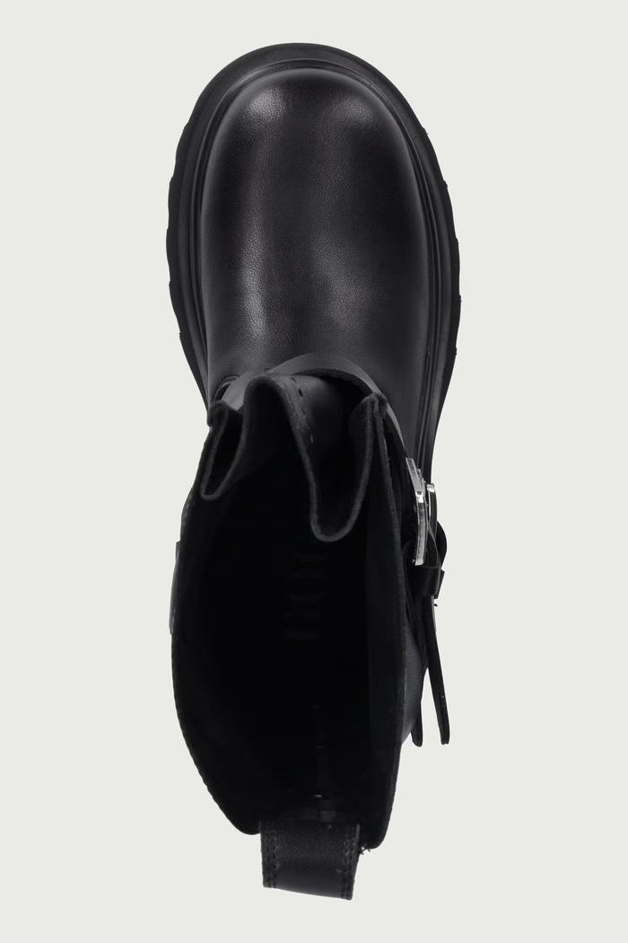 Botki damskie skórzane Goe UU2N4107.BLACK czarny