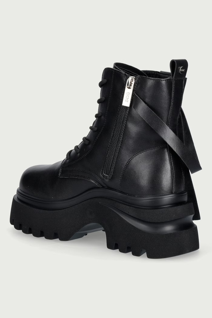 Obuwie Goe Botki damskie skórzane UU2N4103.BLACK czarny