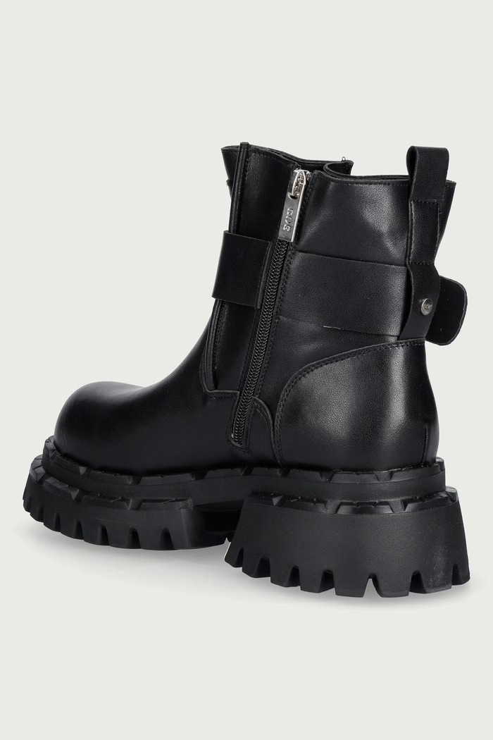 Obuwie Goe Botki damskie skórzane UU2N4102.BLACK czarny