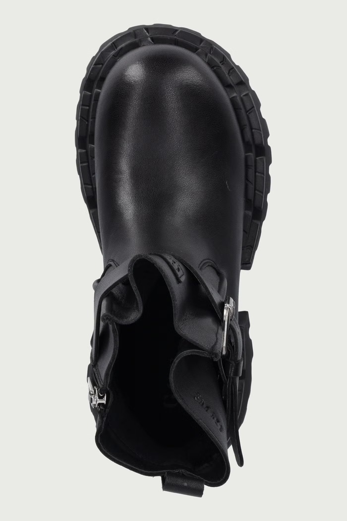 Botki damskie skórzane Goe UU2N4102.BLACK czarny