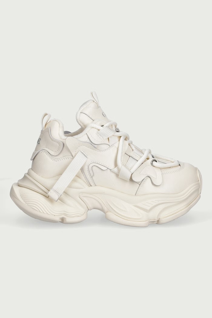 Goe Sneakersy damskie skórzane UU2N4021.BEIGE beżowy ZW26