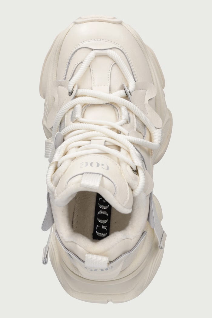 Sneakersy damskie skórzane Goe UU2N4021.BEIGE beżowy