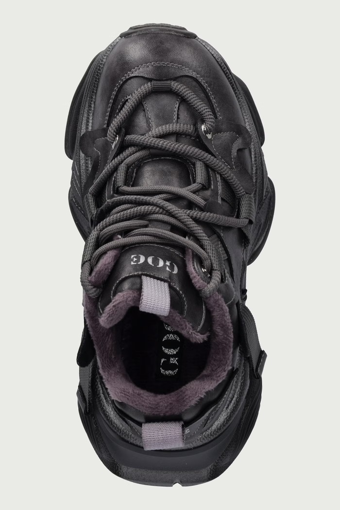 Sneakersy damskie skórzane Goe UU2N4020.GREY szary