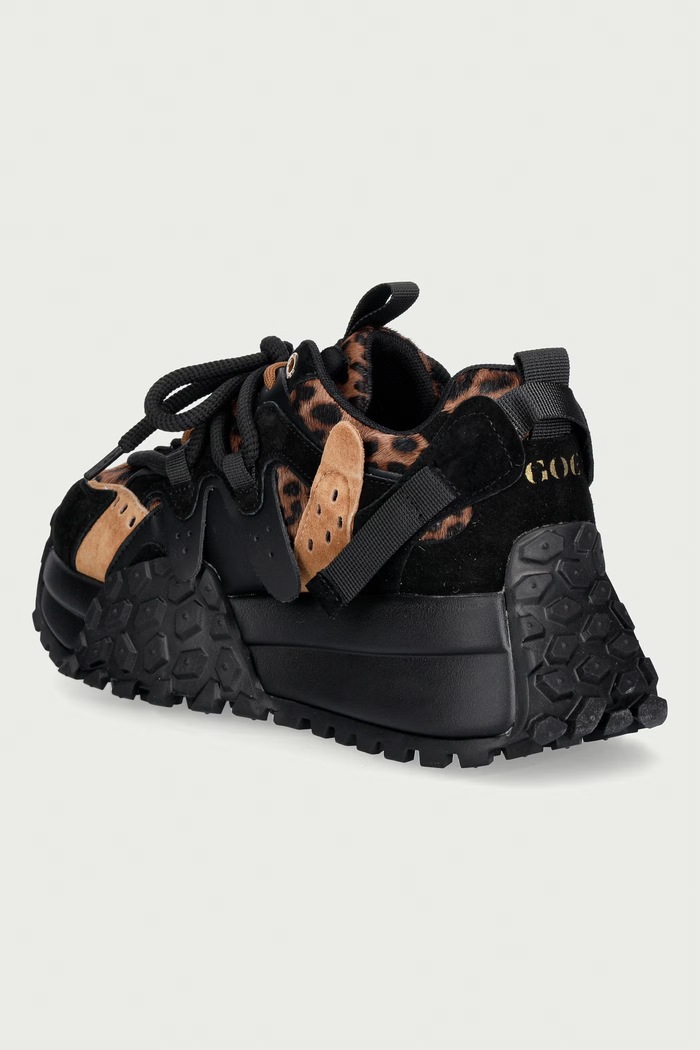 Obuwie Goe sneakersy damskie skórzane UU2N4017.BLACK czarny