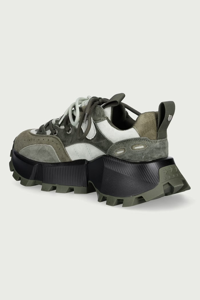 Obuwie Goe Sneakersy damskie zamszowe UU2N4015.GREEN zielony