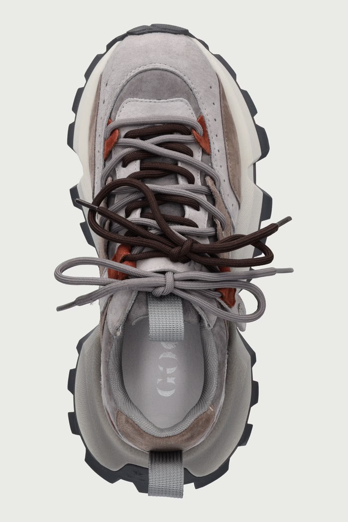 Sneakersy damskie zamszowe Goe UU2N4014.GREY szary
