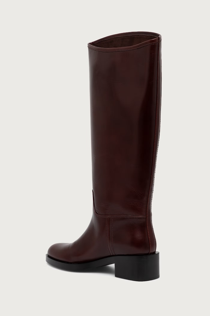 Obuwie Jeffrey Campbell Kozaki damskie skórzane REINING-2 JCD.275.1.13 brązowy