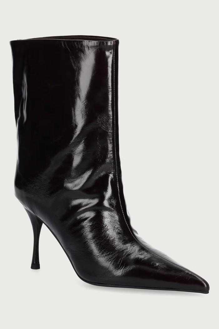 Jeffrey Campbell Botki damskie skórzane RAQIB czarny U331.D06.004