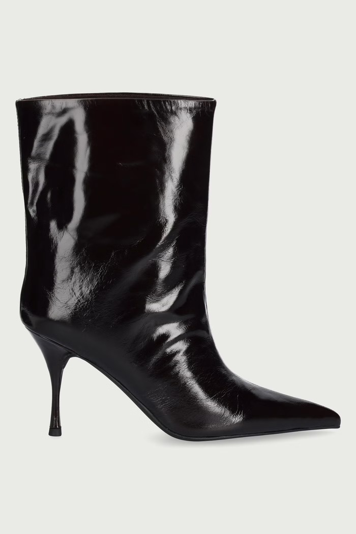 Jeffrey Campbell Botki damskie skórzane RAQIB U331.D06.004 czarny ZW26