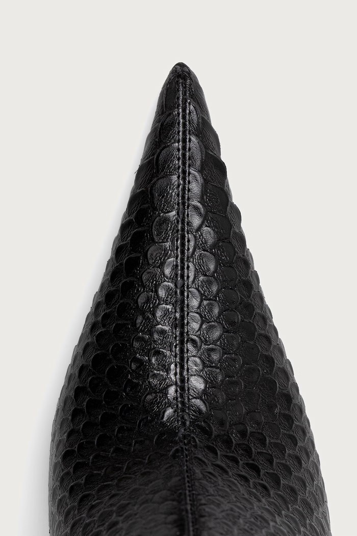 Kozaki na szpilce damskie skórzane PROPOSAL Jeffrey Campbell JC.1385.5.1 czarny