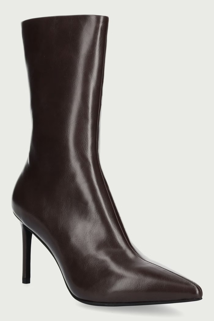 Jeffrey Campbell Botki na szpilce damskie EVERYNIGHT brązowy R793D.E65