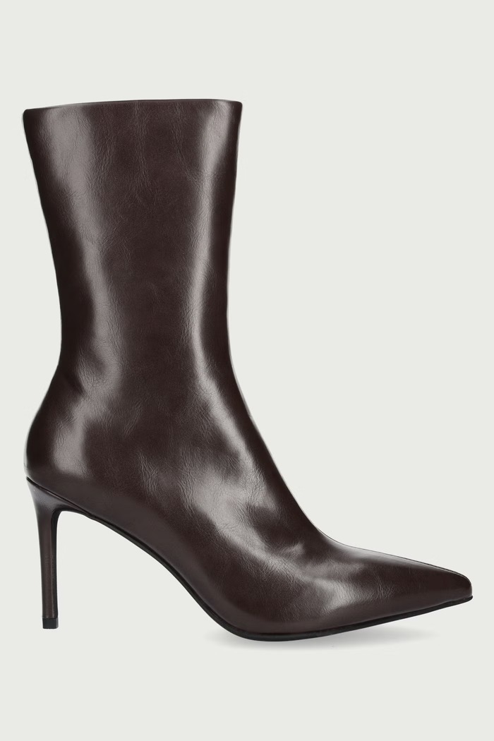 Jeffrey Campbell Botki na szpilce damskie EVERYNIGHT R793D.E65 brązowy ZW26