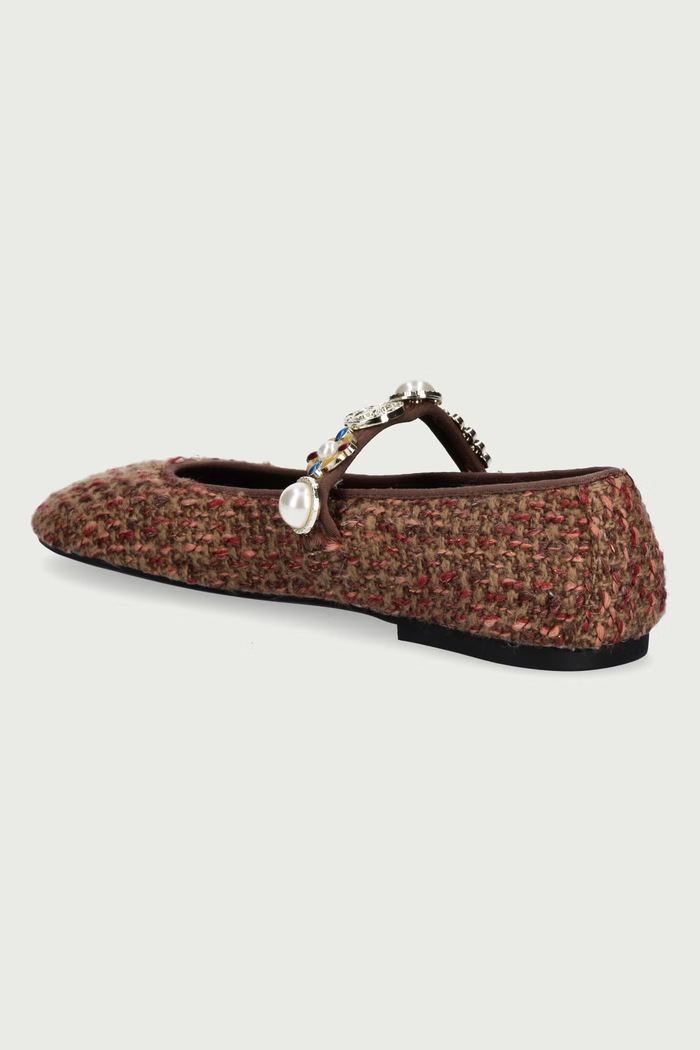 Obuwie Jeffrey Campbell Baleriny Amarissa JC.1667.3.1 brązowy