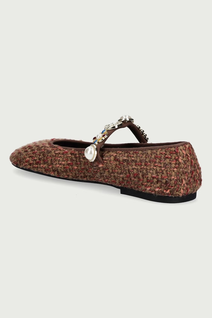 Obuwie Jeffrey Campbell Baleriny Amarissa JC.1667.3.1 brązowy