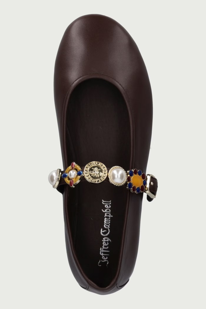 Baleriny Amarissa Jeffrey Campbell JC.1667.2.7 brązowy