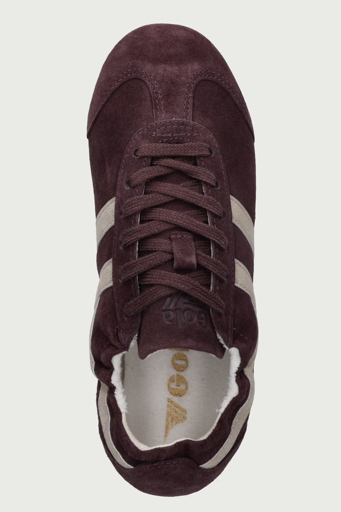Aurora Trainer sneakersy damskie zamszowe Gola CLB929YT bordowy