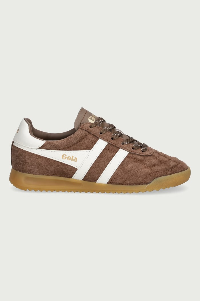 Gola Stadium Suede Trainer sneakersy damskie zamszowe CLB808FW brązowy ZW26