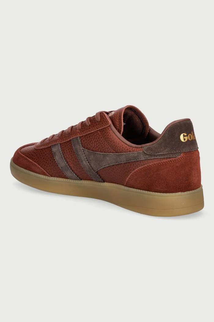 Obuwie Gola Viper Serra Trainer sneakersy męskie skórzane CMB942TT brązowy